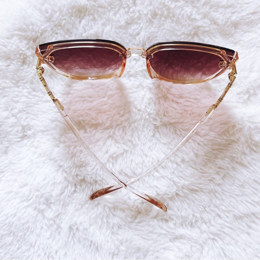 Liana Light Brown Sleek Sunglasses - Picture 9 of 11